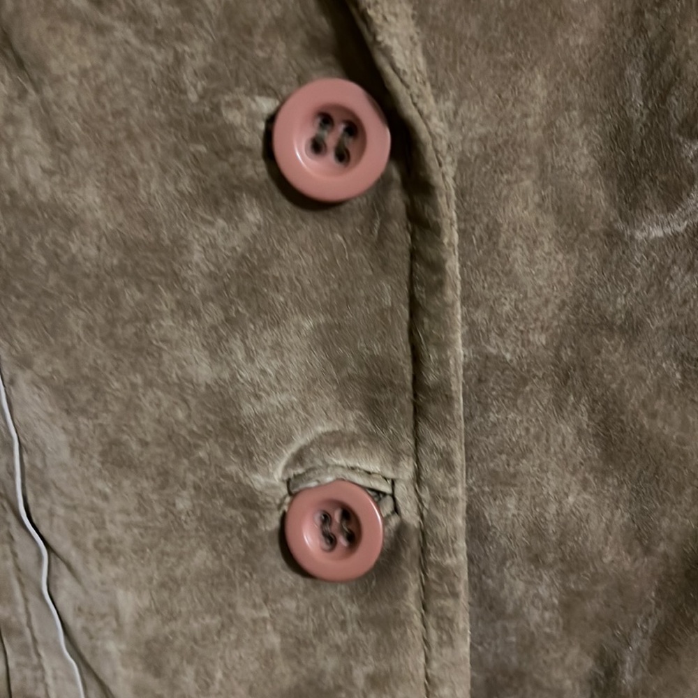 Sigrid Olsen fully lined genuine suede coat for women. Size L - Picture 3 of 8